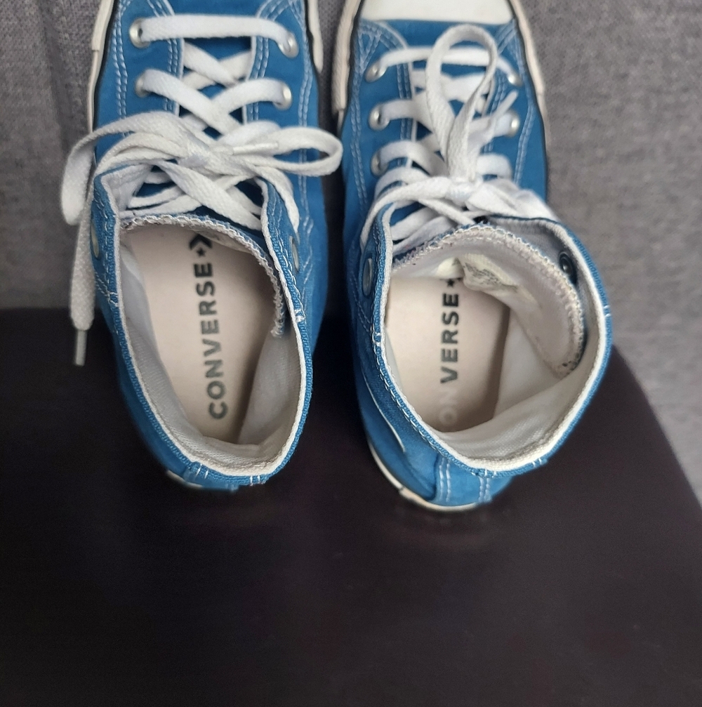 Converse Chuck Taylor All Star Hi Top Blue Womens 7 - Picture 10 of 10